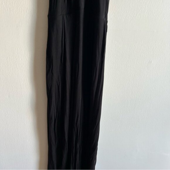 Anthropologie Maeve Sz M Black Relaxed Halter Jumpsuit - Picture 7 of 11